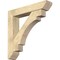 Ekena Millwork Merced Slat Rough Sawn Bracket w/ Offset Brace, Douglas Fir, 8"W x 42"D x 42"H BKT0806X42X42MRC06RDF - alternate 1
